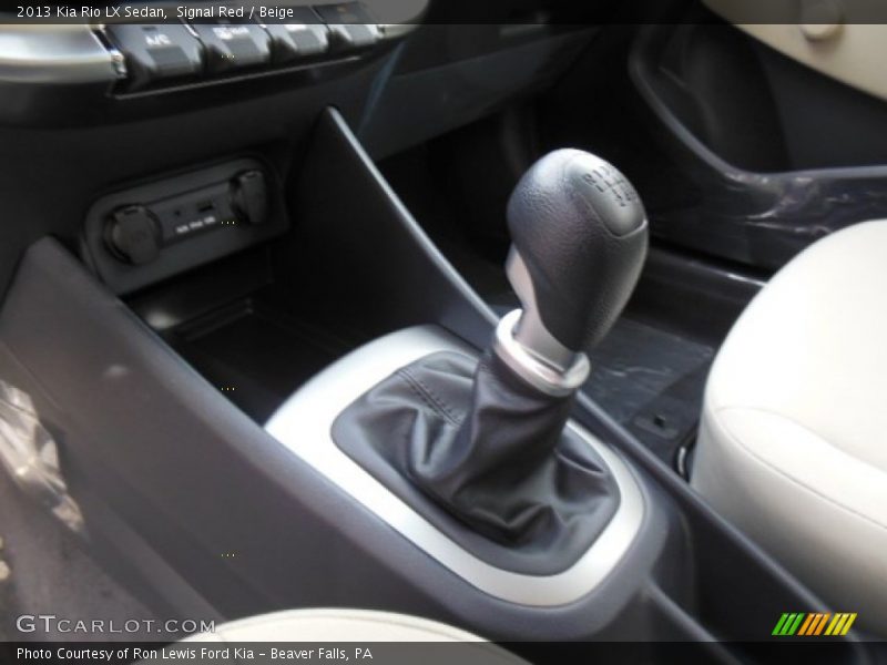 Signal Red / Beige 2013 Kia Rio LX Sedan
