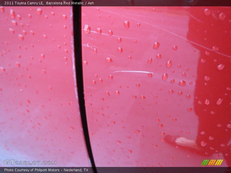 Barcelona Red Metallic / Ash 2011 Toyota Camry LE