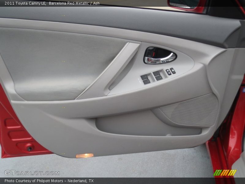Barcelona Red Metallic / Ash 2011 Toyota Camry LE