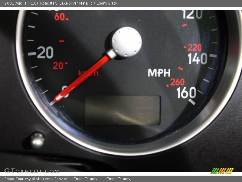 Lake Silver Metallic / Ebony Black 2001 Audi TT 1.8T Roadster