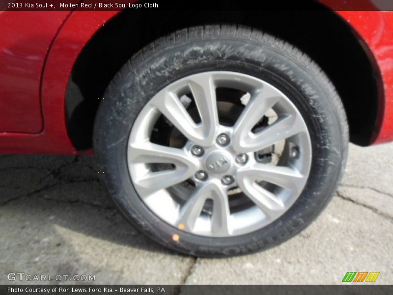 Molten Red / Black Soul Logo Cloth 2013 Kia Soul +