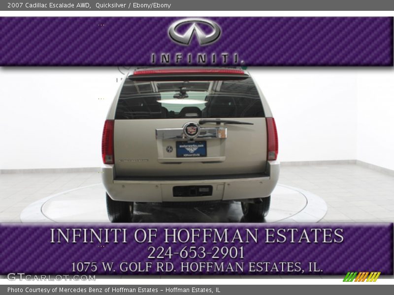 Quicksilver / Ebony/Ebony 2007 Cadillac Escalade AWD