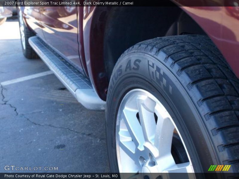 Dark Cherry Metallic / Camel 2007 Ford Explorer Sport Trac Limited 4x4