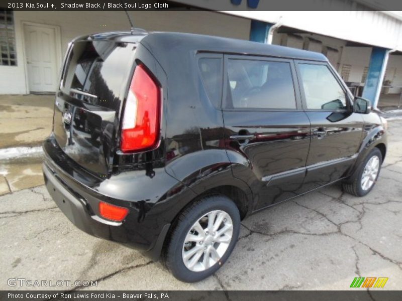 Shadow Black / Black Soul Logo Cloth 2013 Kia Soul +
