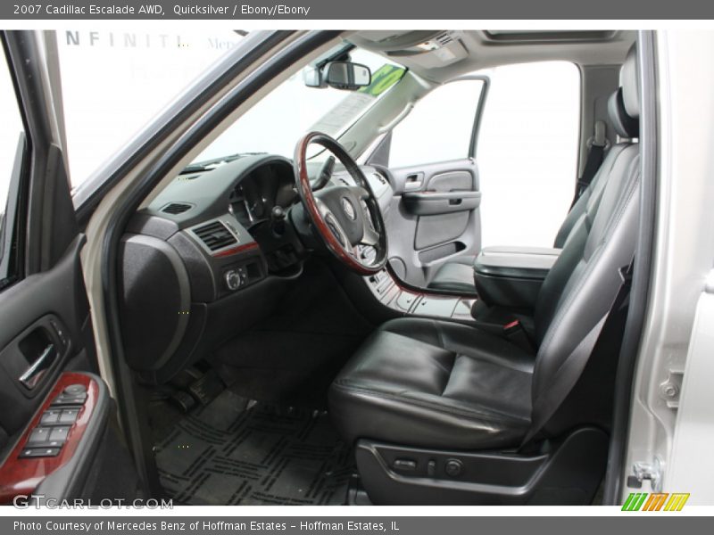 Quicksilver / Ebony/Ebony 2007 Cadillac Escalade AWD