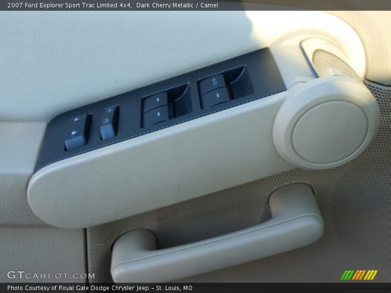 Dark Cherry Metallic / Camel 2007 Ford Explorer Sport Trac Limited 4x4