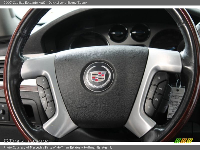 Quicksilver / Ebony/Ebony 2007 Cadillac Escalade AWD