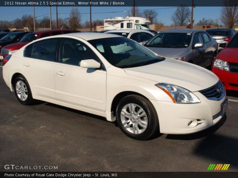 Winter Frost White / Blonde 2012 Nissan Altima 2.5 S Special Edition