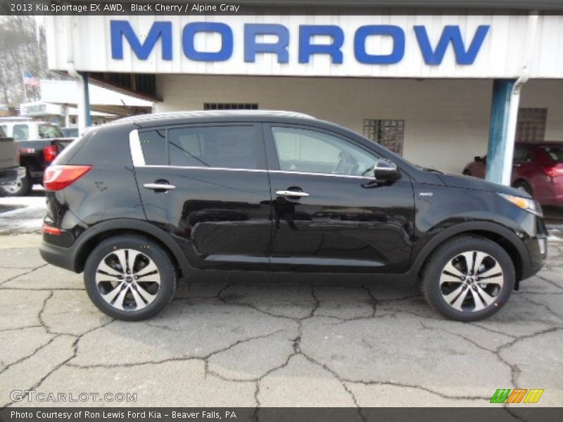 Black Cherry / Alpine Gray 2013 Kia Sportage EX AWD
