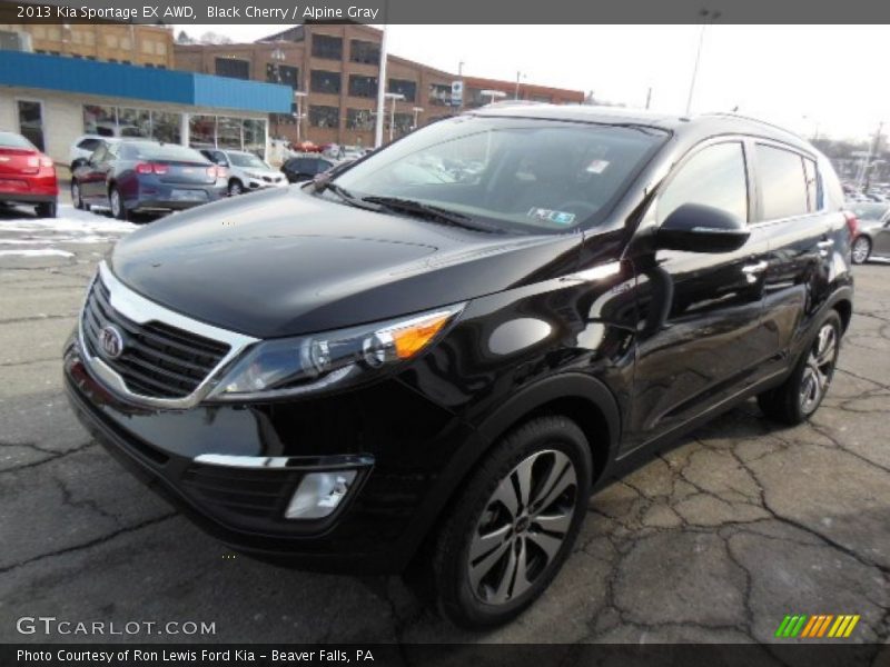 Black Cherry / Alpine Gray 2013 Kia Sportage EX AWD