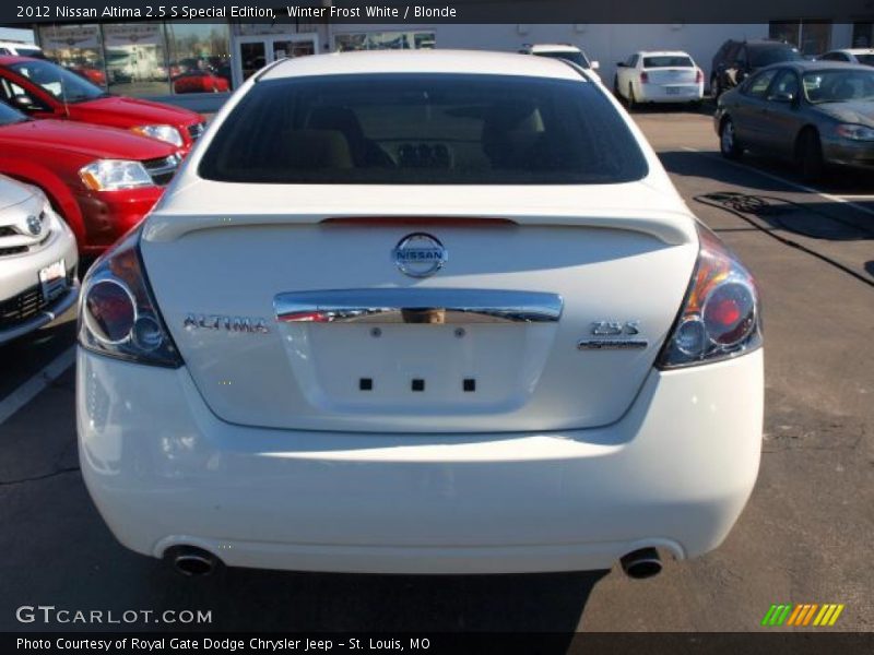 Winter Frost White / Blonde 2012 Nissan Altima 2.5 S Special Edition