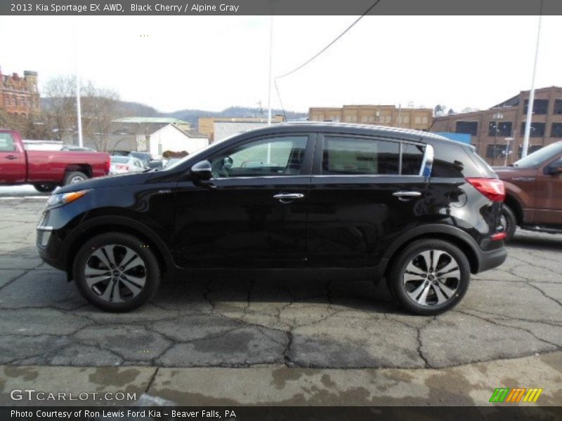 Black Cherry / Alpine Gray 2013 Kia Sportage EX AWD