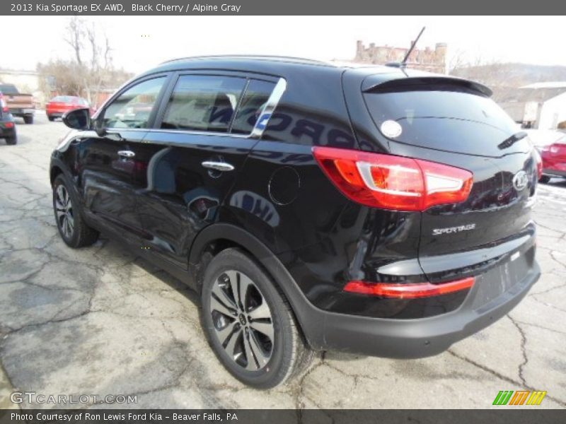 Black Cherry / Alpine Gray 2013 Kia Sportage EX AWD