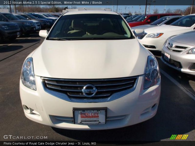 Winter Frost White / Blonde 2012 Nissan Altima 2.5 S Special Edition