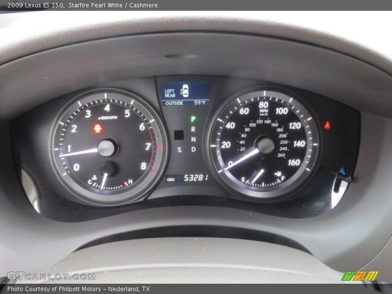 Starfire Pearl White / Cashmere 2009 Lexus ES 350