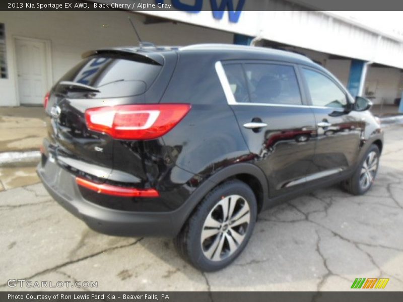 Black Cherry / Alpine Gray 2013 Kia Sportage EX AWD