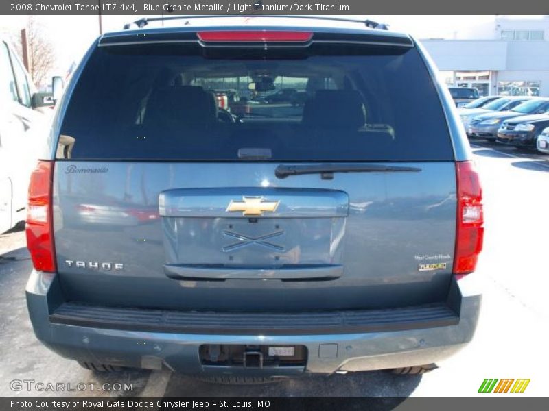 Blue Granite Metallic / Light Titanium/Dark Titanium 2008 Chevrolet Tahoe LTZ 4x4