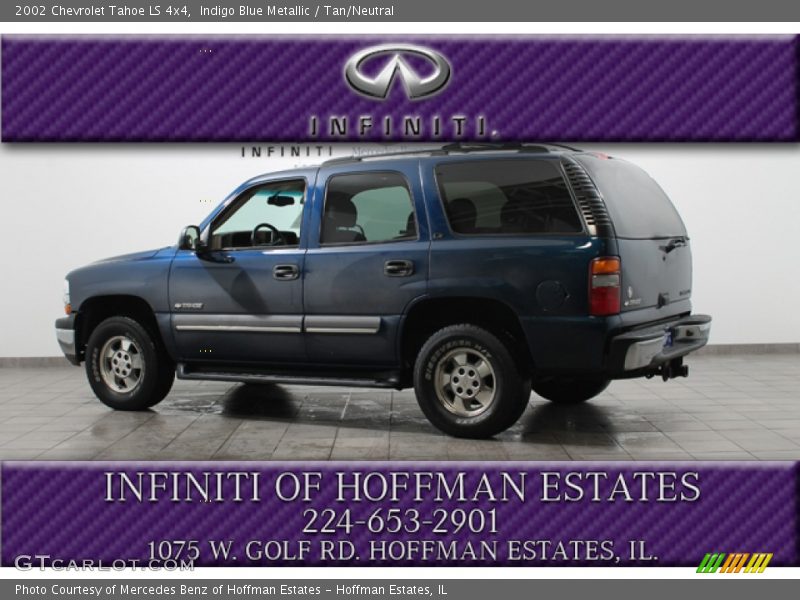 Indigo Blue Metallic / Tan/Neutral 2002 Chevrolet Tahoe LS 4x4