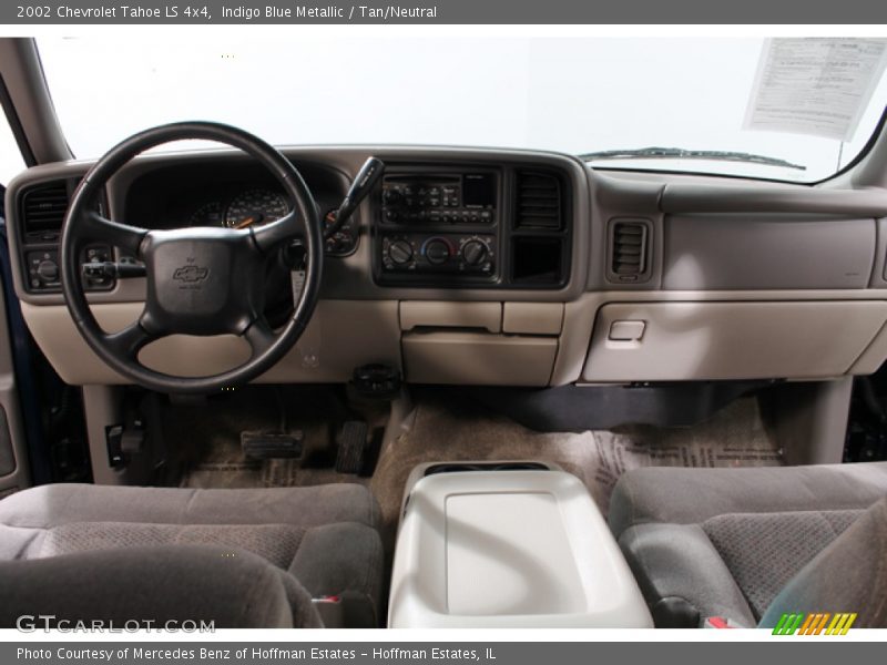 Indigo Blue Metallic / Tan/Neutral 2002 Chevrolet Tahoe LS 4x4