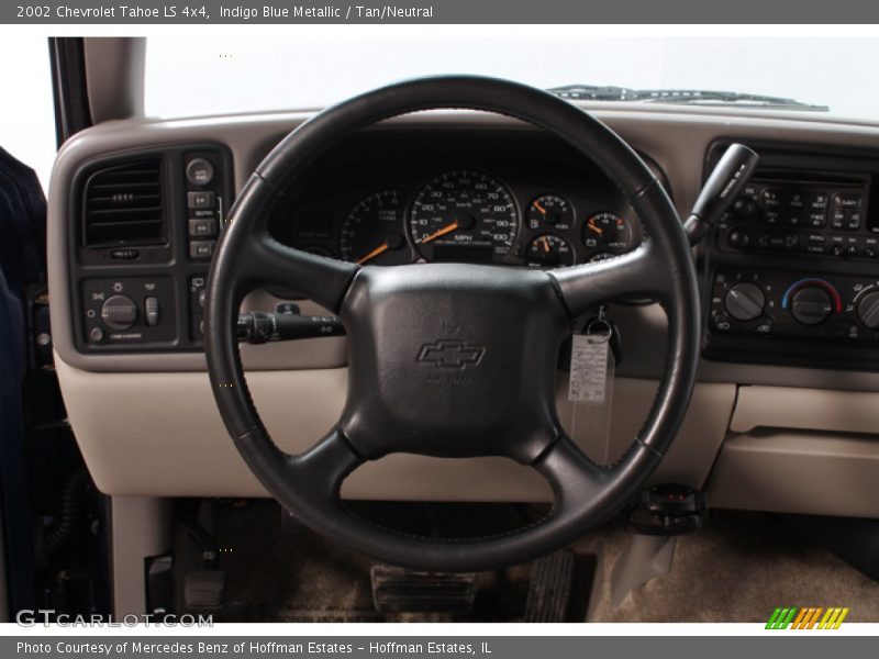 Indigo Blue Metallic / Tan/Neutral 2002 Chevrolet Tahoe LS 4x4