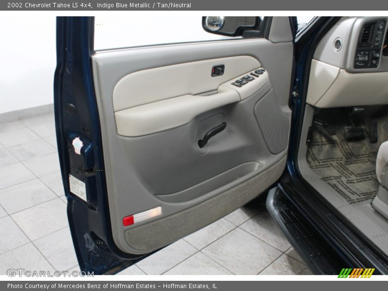 Indigo Blue Metallic / Tan/Neutral 2002 Chevrolet Tahoe LS 4x4