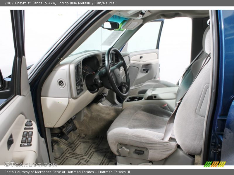 Indigo Blue Metallic / Tan/Neutral 2002 Chevrolet Tahoe LS 4x4