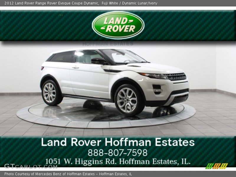 Fuji White / Dynamic Lunar/Ivory 2012 Land Rover Range Rover Evoque Coupe Dynamic