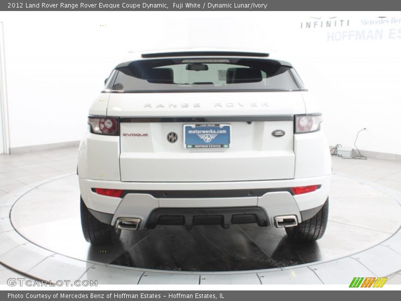 Fuji White / Dynamic Lunar/Ivory 2012 Land Rover Range Rover Evoque Coupe Dynamic