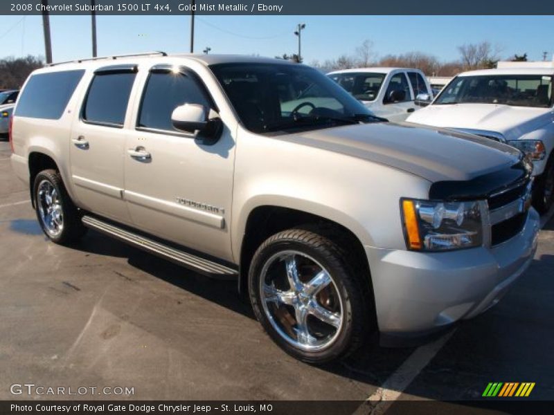 Gold Mist Metallic / Ebony 2008 Chevrolet Suburban 1500 LT 4x4