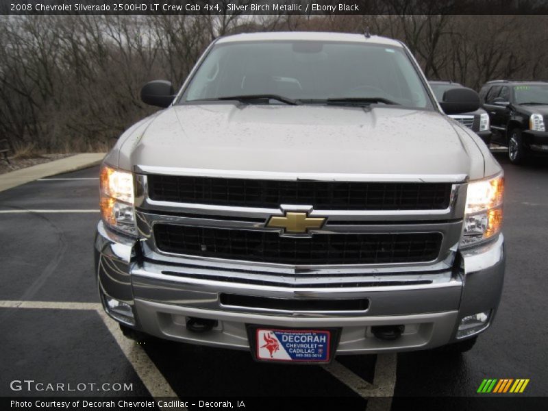 Silver Birch Metallic / Ebony Black 2008 Chevrolet Silverado 2500HD LT Crew Cab 4x4