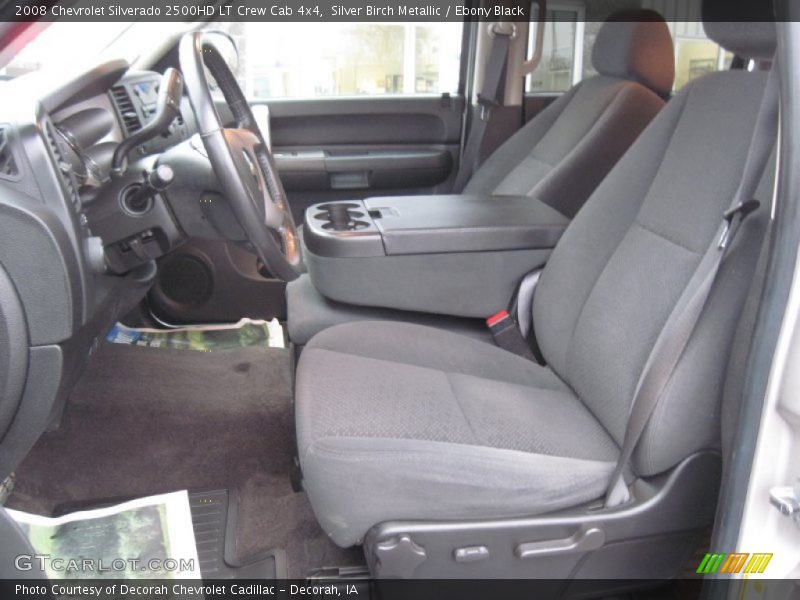 Silver Birch Metallic / Ebony Black 2008 Chevrolet Silverado 2500HD LT Crew Cab 4x4