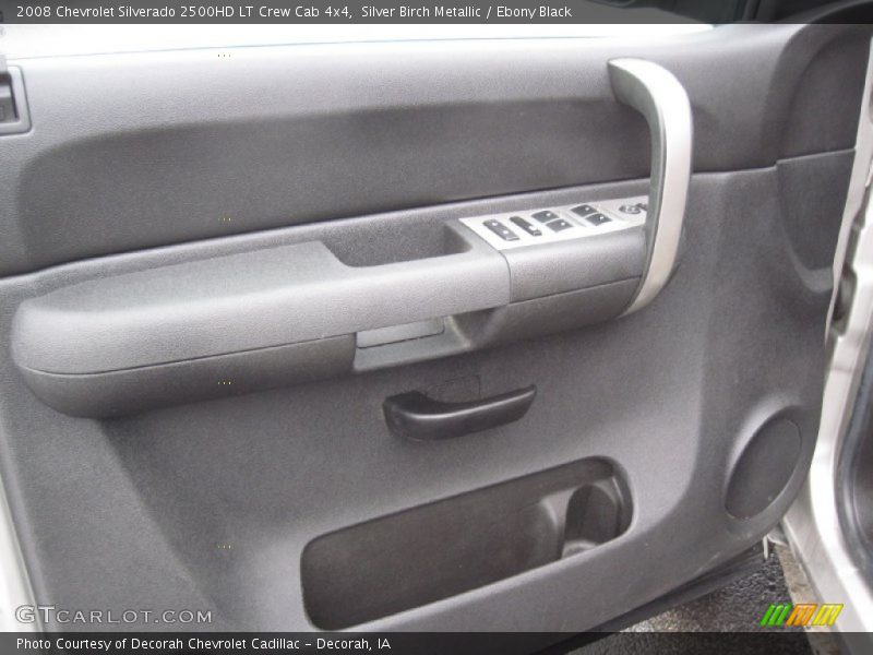Silver Birch Metallic / Ebony Black 2008 Chevrolet Silverado 2500HD LT Crew Cab 4x4