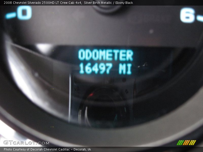 Silver Birch Metallic / Ebony Black 2008 Chevrolet Silverado 2500HD LT Crew Cab 4x4