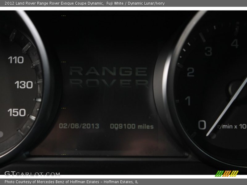 Fuji White / Dynamic Lunar/Ivory 2012 Land Rover Range Rover Evoque Coupe Dynamic