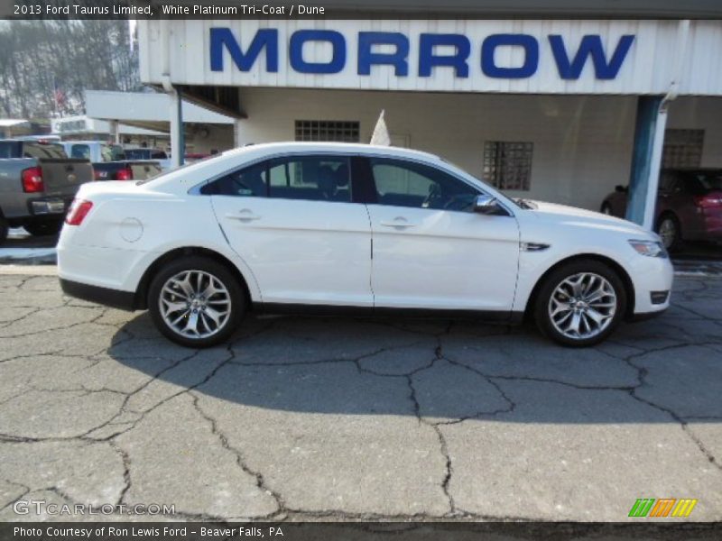 White Platinum Tri-Coat / Dune 2013 Ford Taurus Limited