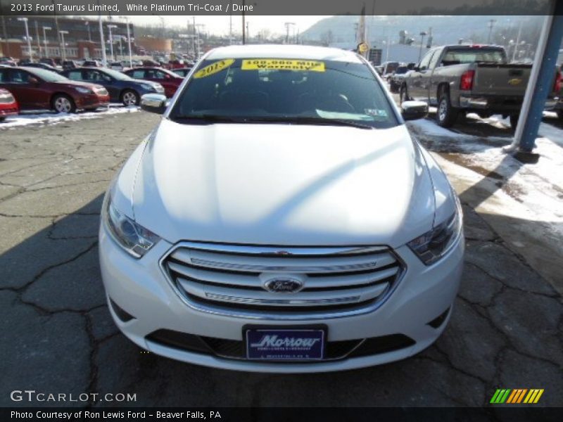 White Platinum Tri-Coat / Dune 2013 Ford Taurus Limited