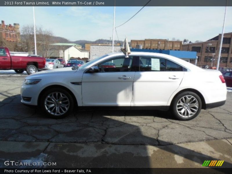 White Platinum Tri-Coat / Dune 2013 Ford Taurus Limited