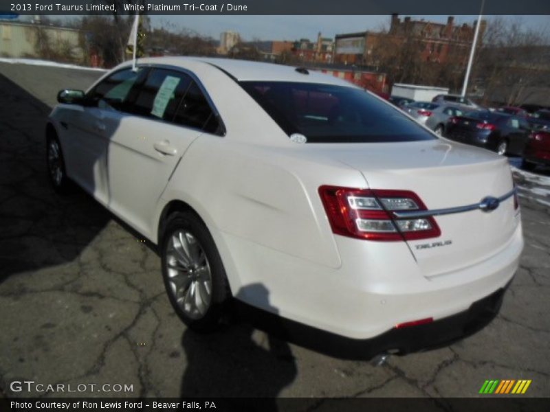 White Platinum Tri-Coat / Dune 2013 Ford Taurus Limited