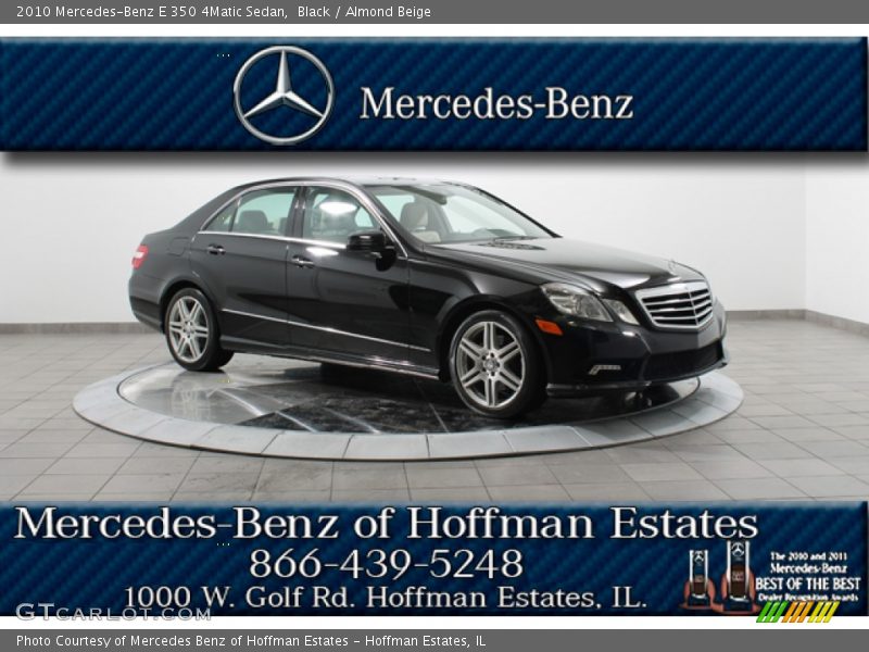 Black / Almond Beige 2010 Mercedes-Benz E 350 4Matic Sedan