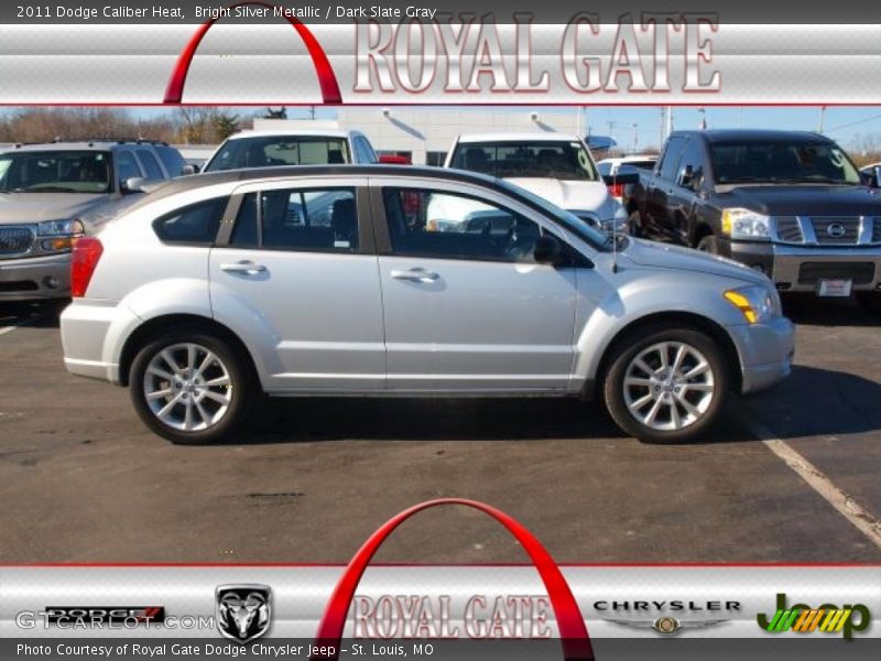 Bright Silver Metallic / Dark Slate Gray 2011 Dodge Caliber Heat