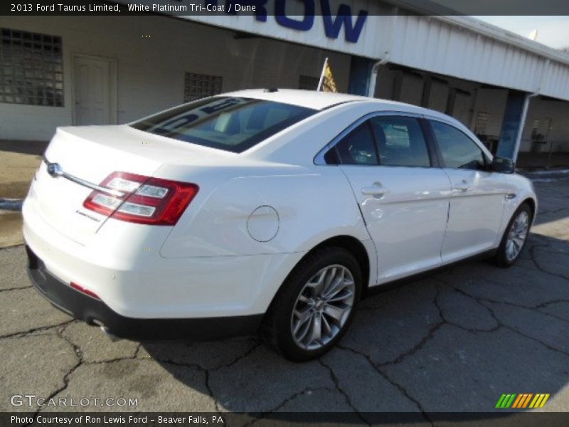 White Platinum Tri-Coat / Dune 2013 Ford Taurus Limited