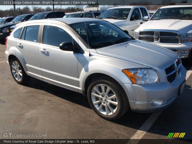 Bright Silver Metallic / Dark Slate Gray 2011 Dodge Caliber Heat