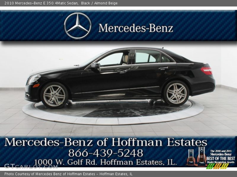 Black / Almond Beige 2010 Mercedes-Benz E 350 4Matic Sedan