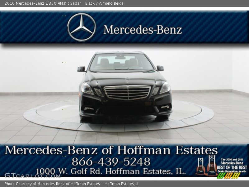 Black / Almond Beige 2010 Mercedes-Benz E 350 4Matic Sedan