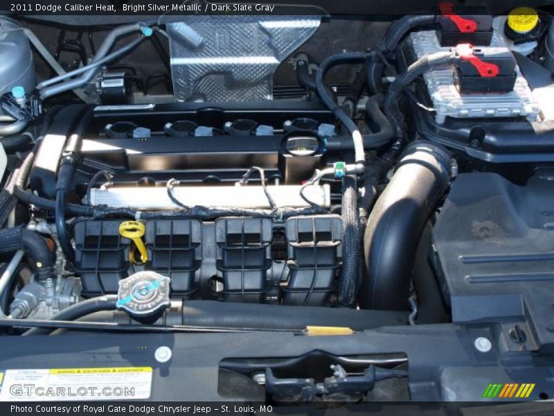 Bright Silver Metallic / Dark Slate Gray 2011 Dodge Caliber Heat