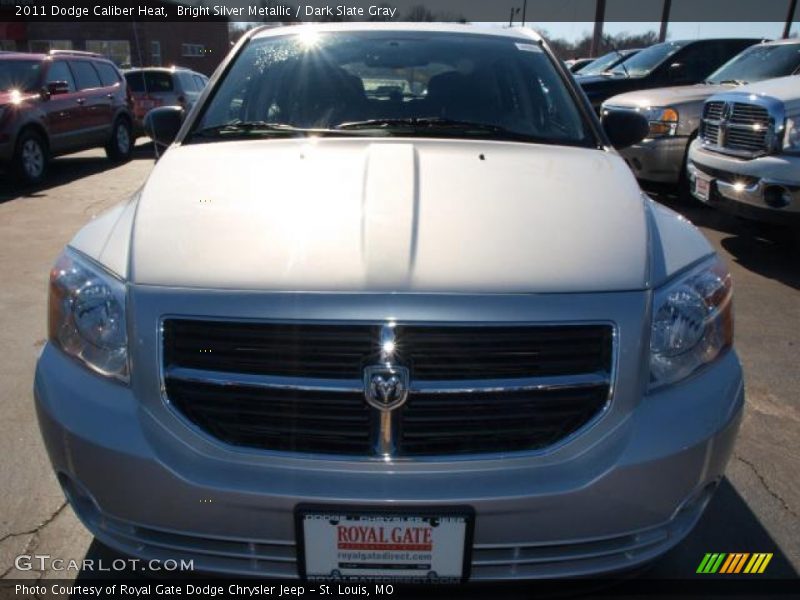 Bright Silver Metallic / Dark Slate Gray 2011 Dodge Caliber Heat