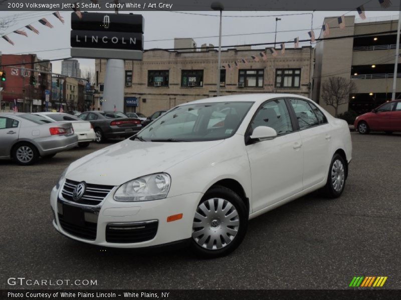Candy White / Art Grey 2009 Volkswagen Jetta S Sedan