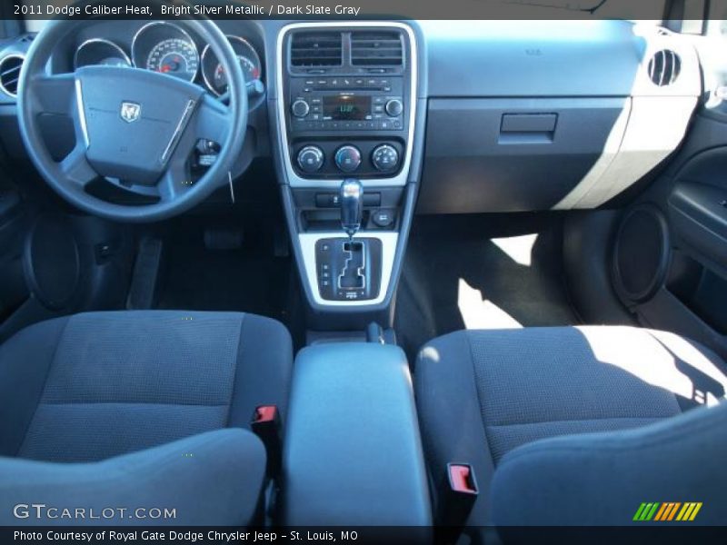Bright Silver Metallic / Dark Slate Gray 2011 Dodge Caliber Heat