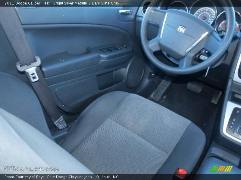 Bright Silver Metallic / Dark Slate Gray 2011 Dodge Caliber Heat
