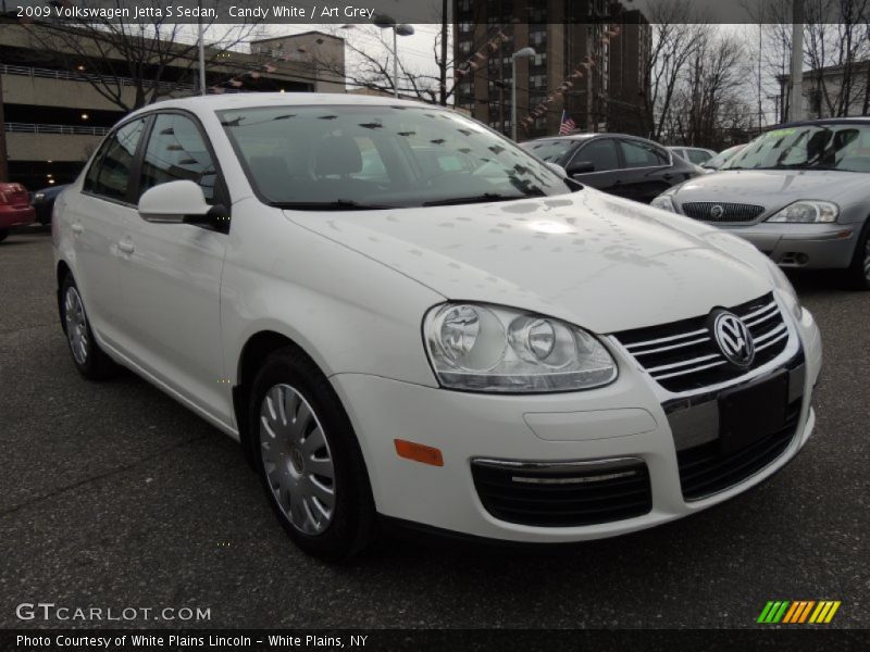Candy White / Art Grey 2009 Volkswagen Jetta S Sedan